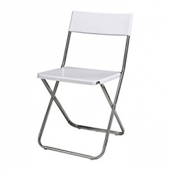 Chaise pliante blanche basic