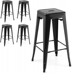 Tabouret de Bar empilable style Industriel