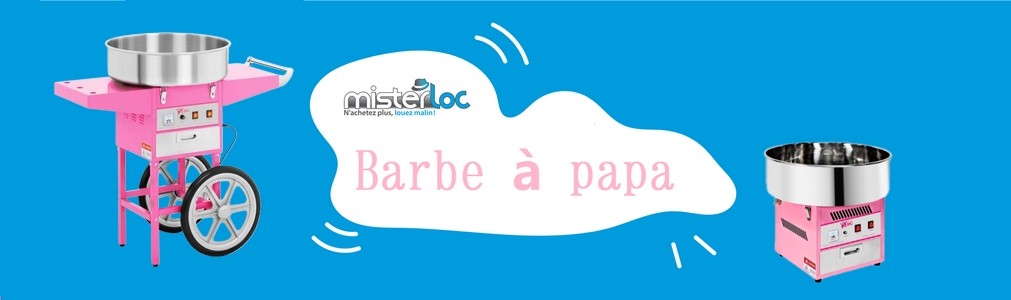 Location machine  barbe  papa 30 / Weekend - accueil