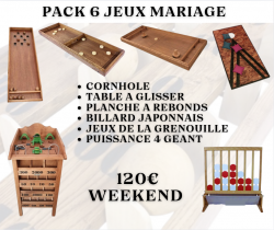 Pack 6 Jeux Estaminet Mariage