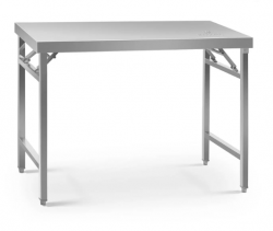 Table de travail en inox pliable